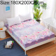 Polyester Bed Mattress Non-Slip Bed Cover Mattress Cover, Size:180X200X25cm(Love Flower Sea)