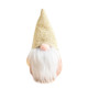 4 PCS Santa Claus Standing Pose Doll White Beard Ornaments Christmas Window Faceless Doll Ornaments(Pink)