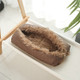 Kennel Dog Mat Dual-Use Winter Warm Cat Litter, Size:70x80cm(Light Coffee)