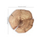 Log Hotel Living Room Annual Ring Wall Clock Solid Wood Natural Retro Silent Clock