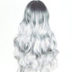 Bleached & Dyed Mid-length Curly Gradual Wig Anime COS Chemical Fiber Headgear