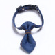4 PCS Pet Cowboy Bow Tie Collar Cats Dogs Adjustable Tie Collars Pet Accessories Supplies, Size:S 16-32cm, Style:Tie(Dark Blue)