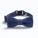 4 PCS Pet Cowboy Bow Tie Collar Cats Dogs Adjustable Tie Collars Pet Accessories Supplies, Size:S 16-32cm, Style:Big Bowknot(Dark Blue)