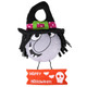 3 PCS Halloween Decorations Halloween Cartoon Door Hanging Scene Layout Dress Up Door Handle Pendant(Witches)