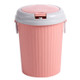 10 PCS Household Kitchen Living Room Bullet-type Plastic Trash Can, Size:L 18.5x24x31cm(Pink)