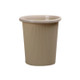 10 PCS Household Kitchen Bathroom Plastic Trash Can without Cover Lip, Size:S 23.5x25.5x17cm(Khaki)