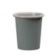 10 PCS Household Kitchen Bathroom Plastic Trash Can without Cover Lip, Size:L 25.5x28x18cm(Blue)