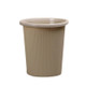 10 PCS Household Kitchen Bathroom Plastic Trash Can without Cover Lip, Size:L 25.5x28x18cm(Khaki)