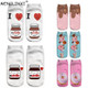 12 Pairs Food And Fruit Print 3D Kawaii Socks(A031)