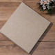 Simple Linen Self-adhesive Film Album Retro Family Large Capacity Handmade Creative Gifts(Brown White Page)