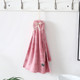 5 PCS Coral Velvet Bowknot Towel Bathroom Hangable Absorbent Towel 35x75cm Random Colour Delivery