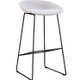 Nordic Minimalist Creative Wrought Iron Cafe High Chair, Size:75cm(White)