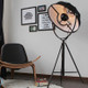 Satellite Studio Tripod Floor Lamp Living Room Bedroom , CN Plug, Size:L(Black)