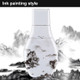 Ink Painting Pattern Portable Audio Voice Recorder USB Drive, 8GB, Support Music Playback