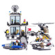 6726 536 PCS Brick Blocks Police Series Building Blocks Water Police Station Helicopters Boats Model Self Locking Bricks Toys Educational Gift, Age Range: 6 Years Old Above