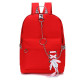 Campus College Wind Butterfly-knot Ribbon Bag Backpack(Red)