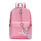 Campus College Wind Butterfly-knot Ribbon Bag Backpack(Pink)