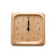 Simple Home Study Solid Wood Decorative Bedside Beech Alarm Clock(Square Figures)