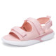 Casual Simple Two-wear Non-slip Wear Resistant Women Sandals (Color:Pink Size:37)