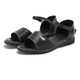 Simple Non-slip Wear-resistant Wrapped Heel Buckle Women Sandals (Color:Black Size:37)