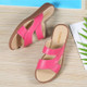 Flat Bottom Casual Fashion Wild Sandals for Women (Color:Red Size:37)