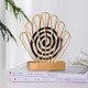 Creative Shell Wrought Iron Bedroom Mosquito Coil Tray Can Be Attached to Gray Mosquito Coil Box(Gold)