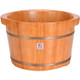 MUFENG 25cm High Uncovered Oak  Footbath Barrel