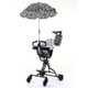 One-click Folding Baby Stroller, Color:Black1 Umbrella Cushion  Basket