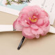 20 PCS Photo Headwear Simulation Small Peony Flower Hairpin Word Clip Beach Vacation Hair Accessories(Bean Paste)