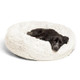 Autumn and Winter Plush Round Pet Nest Warm Pad Small kennel, Size:60cm(White)