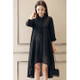 Women Mid-length Chiffon Cardigan Sunscreen Clothing Loose Thin Coat (Color:Black Size:L)