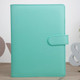 Notepad Cover Loose Leaf Handbook Protector Simple and Fresh Stationery, Color:A6 Lake Green