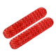 2 PCS High-brightness Laser Reflective Strip Warning Tape Decal Car Reflective Stickers Safety Mark(Red)