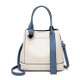 3 In 1 Fashion Solid Color Bucket Type Handbag Shoulder Bag(White)