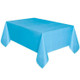 10 PCS Disposable Plastic Tablecloth Solid Color Wedding Birthday Party Table Cover Rectangle Desk Cloth Wipe Covers(sky blue)