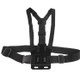 ST-139 Elastic Adjustable Chest Strap Belt (Type B) with J-shaped Bracket & Pouch for GoPro HERO10 Black / HERO9 Black / HERO8 Black / HERO7 /6 /5 /5 Session /4 Session /4 /3+ /3 /2 /1, Insta360 ONE R, DJI Osmo Action and Other Action Camera(Black)