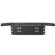 Universal License Plate Bumper Frame for Off-Road Jeep LED Work Light Bar Mounting Bracket with Front Bucket(Black)