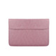 PU01S PU Leather Horizontal Invisible Magnetic Buckle Laptop Inner Bag for 14.1 inch laptops (Pink)