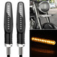 2 PCS D12V / 1W Motorcycle LED Waterproof Side Lights Turn Signal Light(Yellow Light)