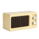 D60 Subwoofer Wooden Bluetooth 4.2 Speaker, Support TF Card & 3.5mm AUX & U Disk Play(Yellow)