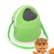 Pet Bag Small Pet Hamster Carrier Pure Color Leash Travel Bag, Size:M(Green)