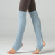 Long Leggings Latin Ballet Socks Adult Children Leggings Wool Socks(Water Blue)