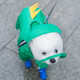 Pet Cartoon Pattern Waterproof All-inclusive Four-leg Raincoat, Size:XS(Green Dinosaur)