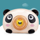 Little Panda Electric Automatic Bubble Camera Machine Children Toy(Yellow)