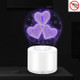 Creative 3D Mute USB Household Mosquito Killer LED Night Trap Lights, Style:Love(USB+Plug)