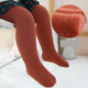 Autumn and Winter Children Pantyhose Brushed Thick Leggings, Size:L(Red)