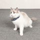 Pet Saliva Towel Small Fresh Cat and Dog Bib, Size:M(Blue Star)