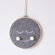 Felt Smiley Tent Pendant Wall Decoration Children Room Children Clothing Store Props, Size:  Medium(White Ball )