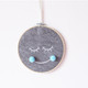 Felt Smiley Tent Pendant Wall Decoration Children Room Children Clothing Store Props, Size: Large(Blue Ball )