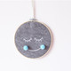 Felt Smiley Tent Pendant Wall Decoration Children Room Children Clothing Store Props, Size:  Medium(Blue Ball )